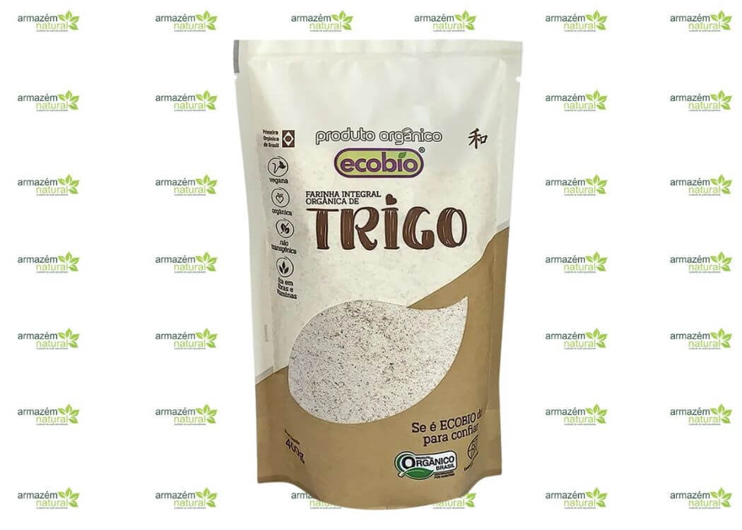 FARINHA DE TRIGO INTEGRAL ORGÂNICA ECOBIO 400G