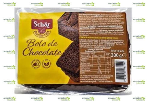 BOLO DE CHOCOLATE SEM GLÚTEN 200G